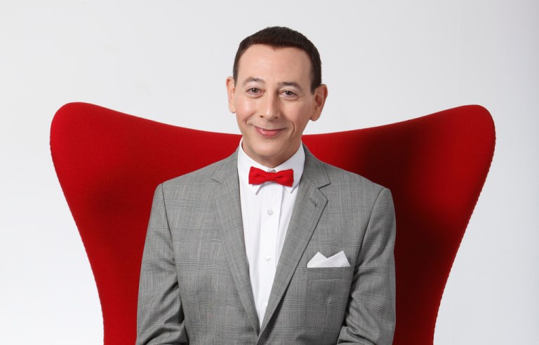 Actor Paul Reubens portraying Pee-wee Herman poses for a portrait while promoting 