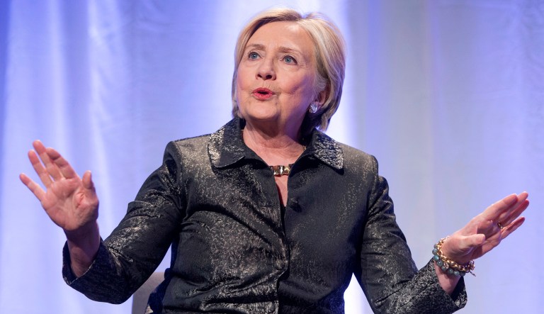 Former Secretary of State Hillary Clinton, while promoting her new book 
