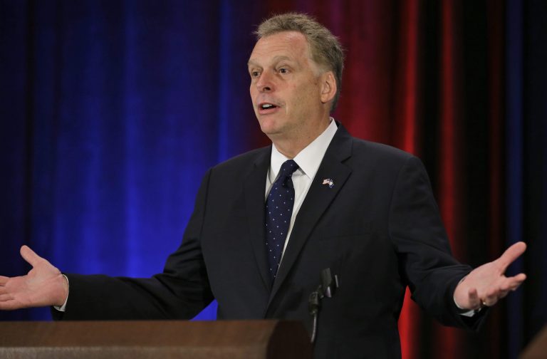 Virginia Gov. Terry McCauliffe vetoed a bill Tuesday that aimed to defund Planned Parenthood. (AP Photo/Steve Helber)