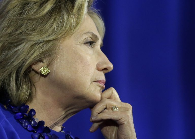 That case has exposed the high volume of sensitive material that passed through Clinton's server network.Â (AP Photo/Steven Senne)