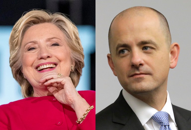 Among likely Utah voters in the latest Monmouth University poll, 34 percent support the Republican presidential nominee and 28 percent support Clinton. Another 20 percent of voters back independent candidate Evan McMullin, a Utah native who is running as a conservative alternative to Trump. (AP Photos)
