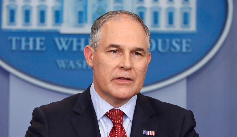 The EPA is looking to add a dozen security personnel to protect Pruitt around the clock. (AP Photo/Pablo Martinez Monsivais, File)