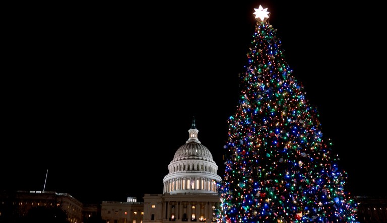 Let's give the anti-religion leftists what they want. No more Christmas as a federal, state or municipal holiday. (AP Photo/Andrew Harnik)