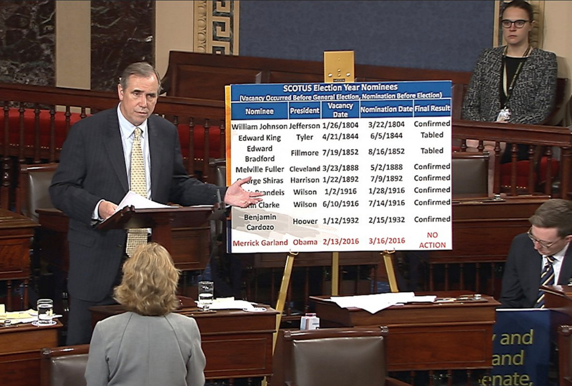 Merkley ends his all-night speech against Gorsuch after 15-and-a-half hours