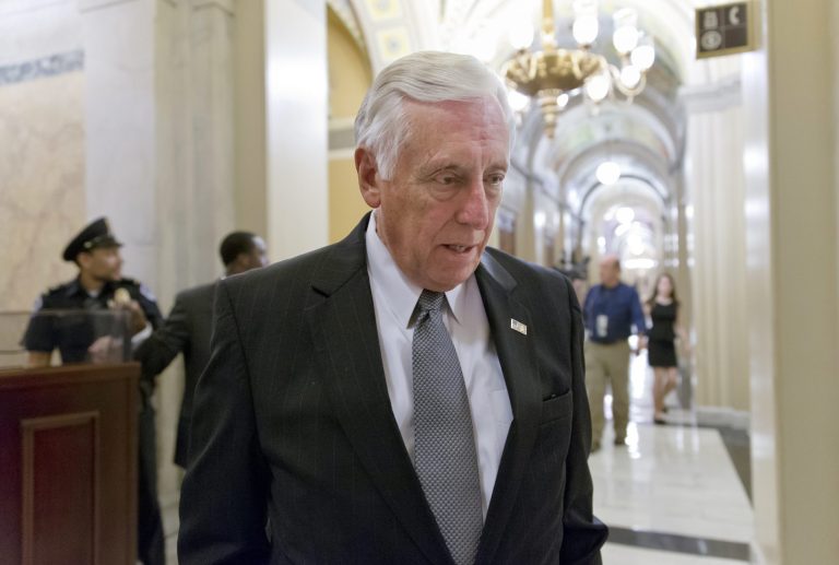 House Minority Whip Steny Hoyer, D-Md., said a short-term measure that funds the government at the GOP's $967 billion rate, instead of a $1.058 trillion level pushed by many Democrats, would shortchange federal agencies.ÃÂ (AP Photo/J. Scott Applewhite)