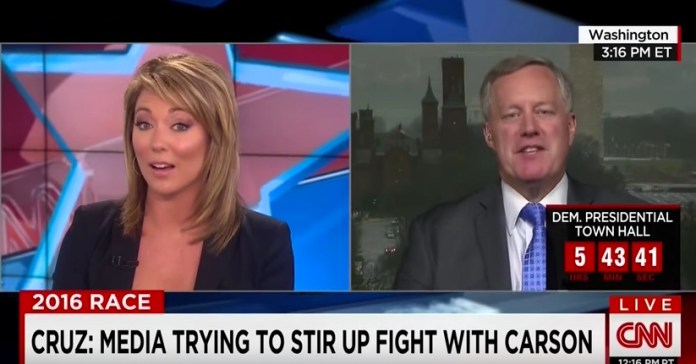 Baldwin said on-air it was "B.S." for Cruz to suggest CNN was to blame for how his team behaved in Iowa. (Screengrab/CNN)