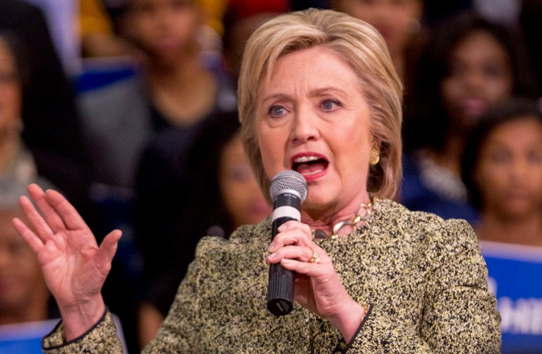 The State Department initially said Clinton had turned over 55,000 pages of emails, but Kirby said Monday the total number of pages actually fell between 52,000 and 53,000. (AP Photo/Gareth Patterson)