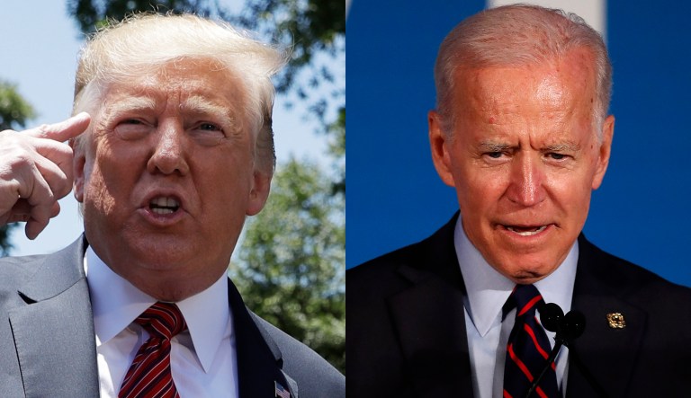 Donald Trump and Joe Biden