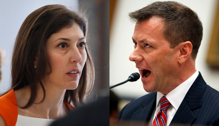 Lisa Page and Peter Strzok