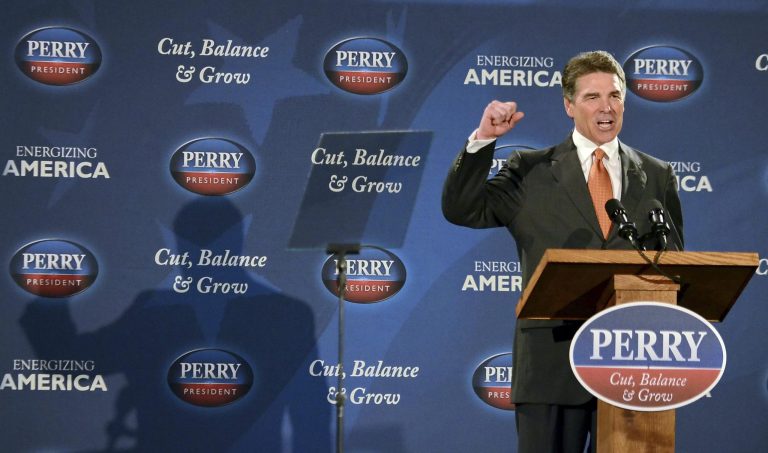 Perry’s road to White House full of Iowa potholes