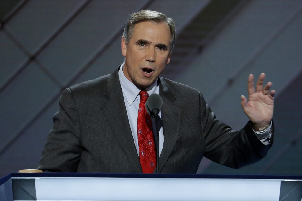 Democratic Sen. Jeff Merkley speaks all night against Gorsuch