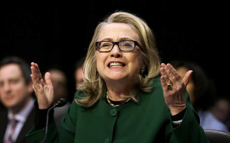 Hillary Clinton is under investigation chiefly for using a private server to process nearly 2,100 emails that contained classified information. (AP Photo/Pablo Martinez Monsivais)