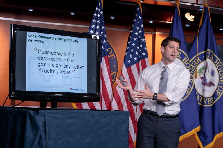 Instead of rebuking Trump, conservative groups are dissing the AHCA as 