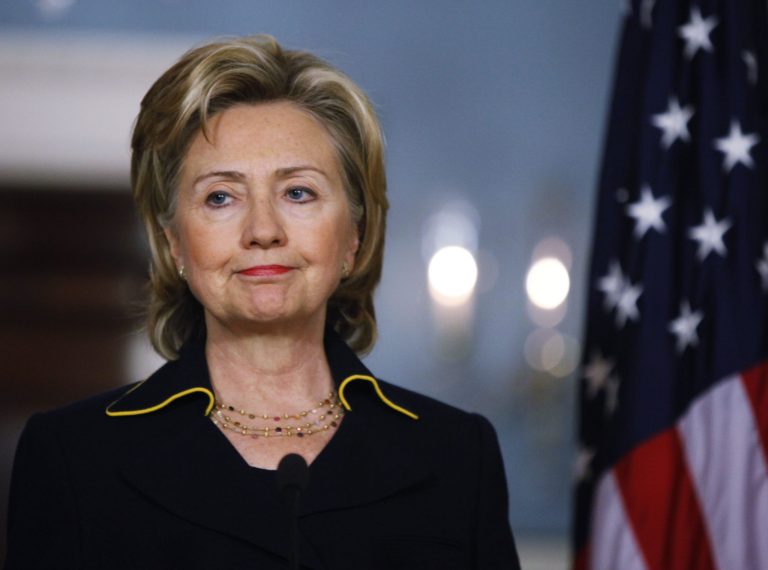 TheÂ latest Bloomberg pollÂ contains three pieces of bad news for Hillary. First, she leads by only 8 points nationally. Second, Joe Biden has narrowly overtaken Bernie Sanders as the runner-up. Finally, she's taking just 33 percent of the Democratic vote.Â (AP file photo/Manuel Balce Ceneta)