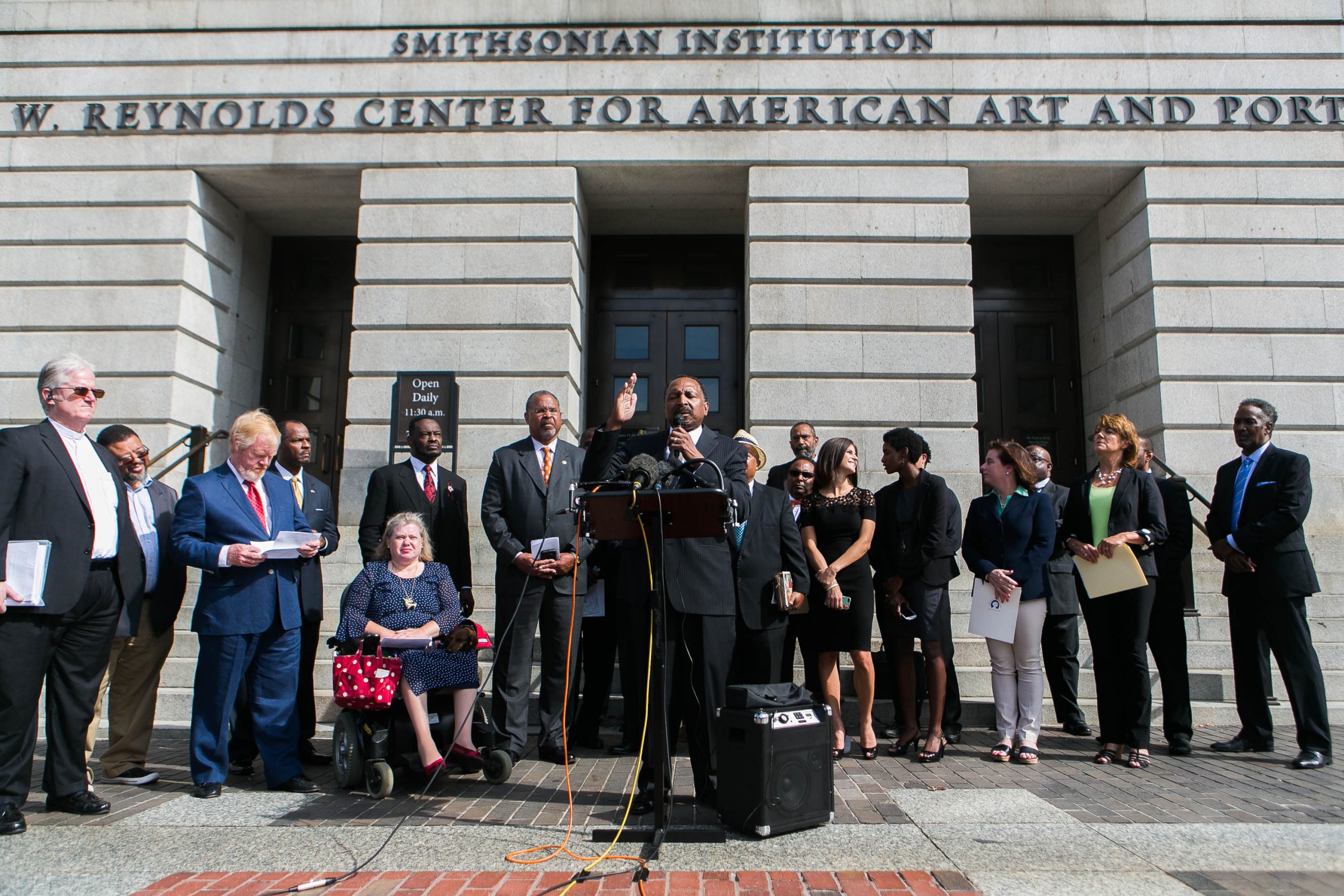 Black abortion foes protest bust of Planned Parenthood founder