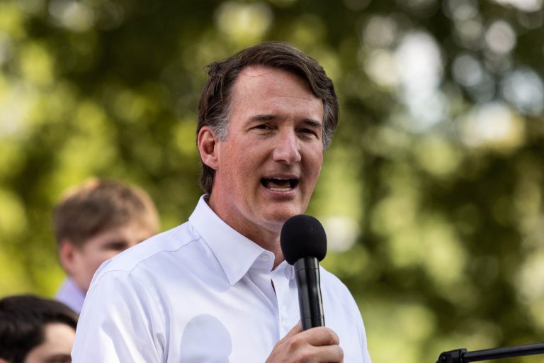 Virginia Gov. Glenn Youngkin (R-VA) speaks at a rally for Republican Congressional candidates in Fairfax County, Virginia on August 31, 2022.