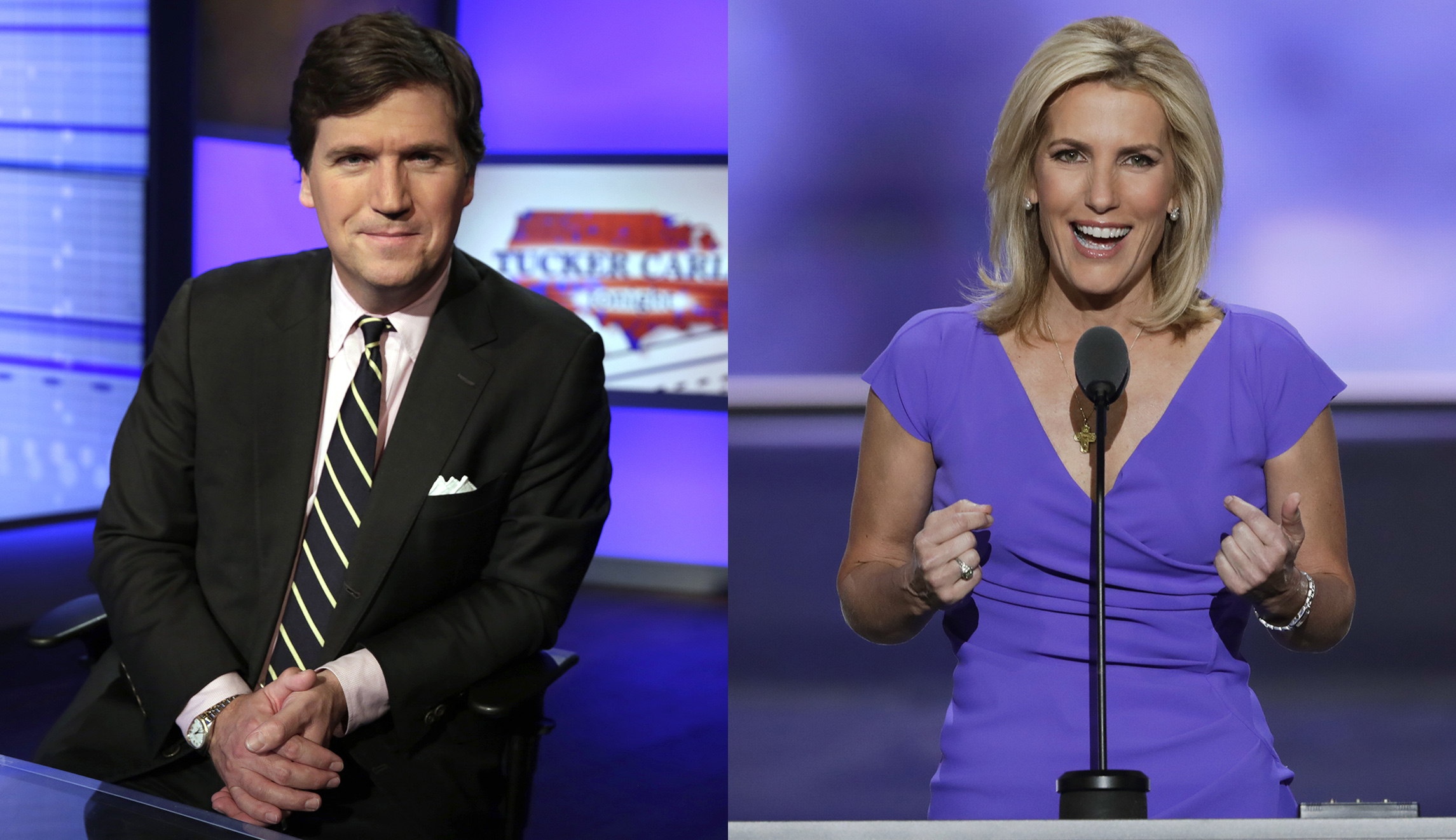 Tucker Carlson and Laura Ingraham receive their highest ratings during impeachment trial