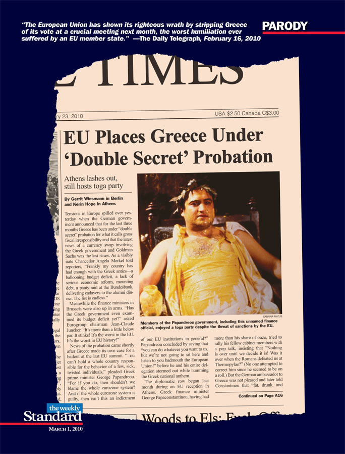 ‘Double Secret’ Probation for Greece
