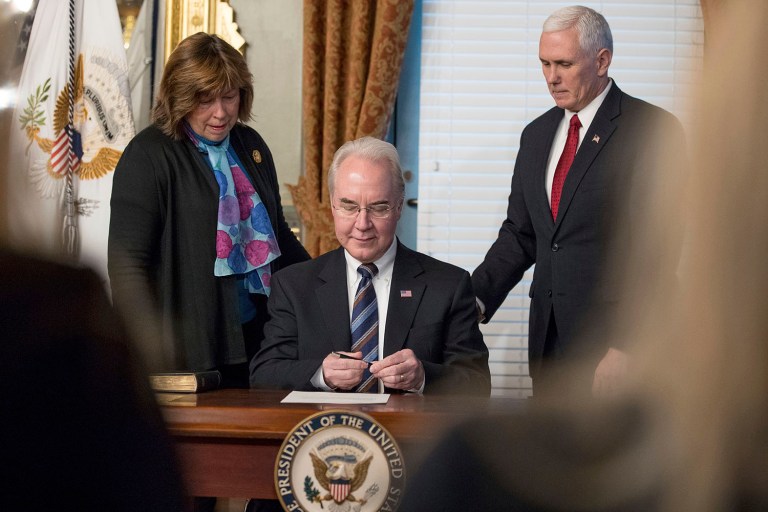 Health and Human Services Secretary Tom Price should use the regulatory apparatus at his disposal to bring immediate relief from Obamacare. (AP Photo/Andrew Harnik)