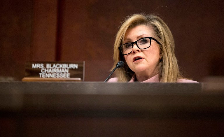 The panel's chairwoman, Rep. Marsha Blackburn, R-Tenn., released a list late Wednesday of findings over the past year she believes warrants further investigation. (AP Photo/Manuel Balce Ceneta)