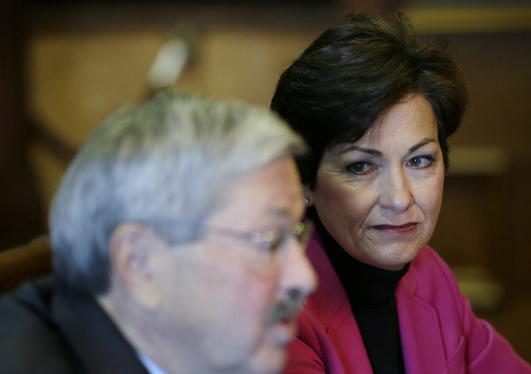 Branstad's lieutenant governor, Kim Reynolds, will become Iowa's new governor. (AP Photo/Charlie Neibergall)