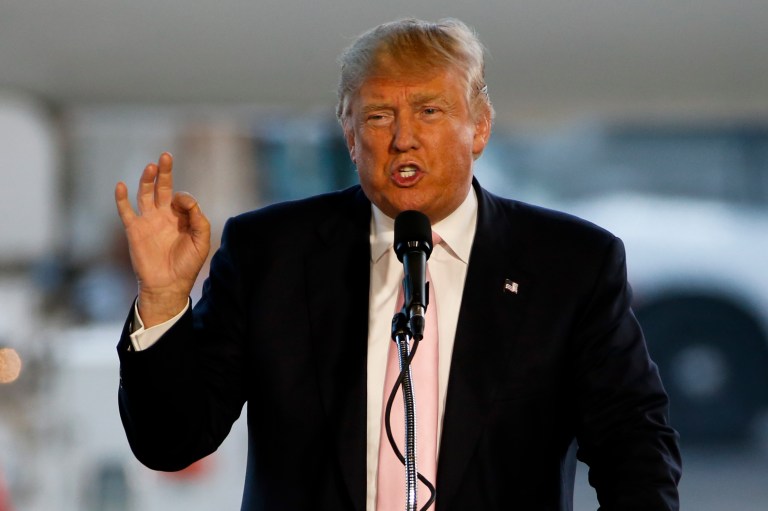 Republican presidential candidate Donald Trump won the Northern Mariana Island caucus vote on Monday. (AP Photo/Gene J. Puskar)