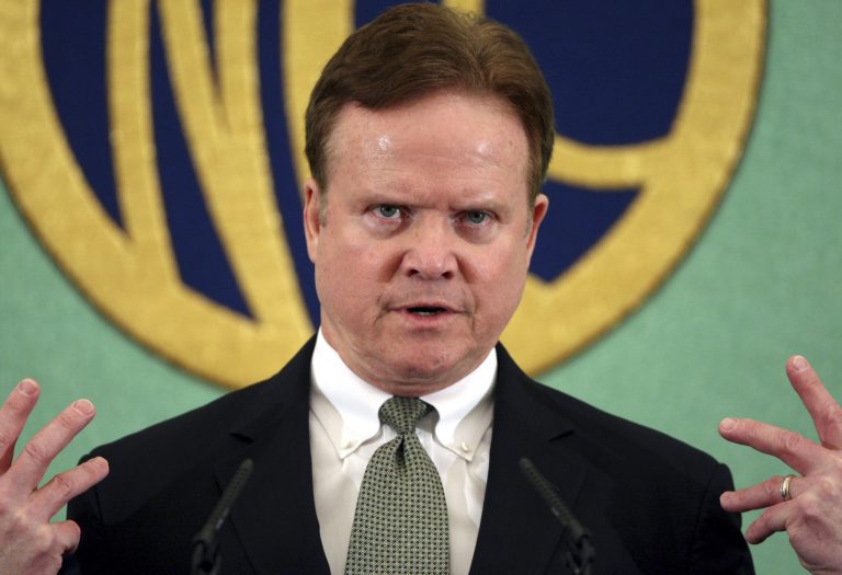 Jim Webb, a one-term senator from Virginia, may stand in the way of Hillary Clinton's road to the White House in 2016.ÃÂ (AP Photo/Koji Sasahara)