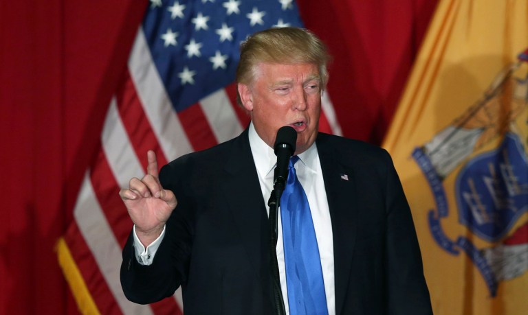 Attorneys for the U.S. Justice Department say the court shouldn't rely on Trump's statements, but on the text of the policy, which they say is necessary to protect the country from terrorism. (AP Photo/Mel Evans)