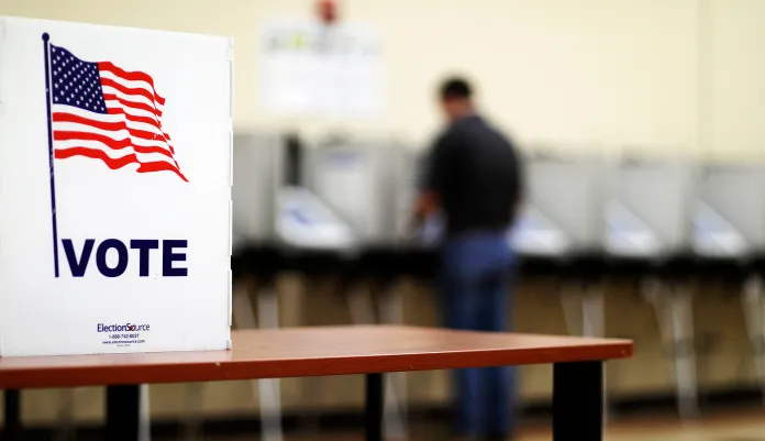 A group of Georgia voters and a Colorado-based watchdog organization filed a lawsuit late Monday asking a judge to overturn the results of last month's 6th Congressional District special election and scrap the state's voting system, Colorado Politics has learned. (AP Photo/David Goldman)