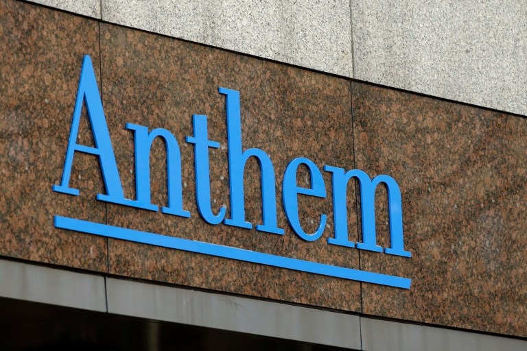 Anthem doesn't seem to be hurting from the likely collapse of a deal. The insurer reported that its first-quarter revenue climbed by 10 percent to $22 billion. (AP Photo/Darron Cummings, File)