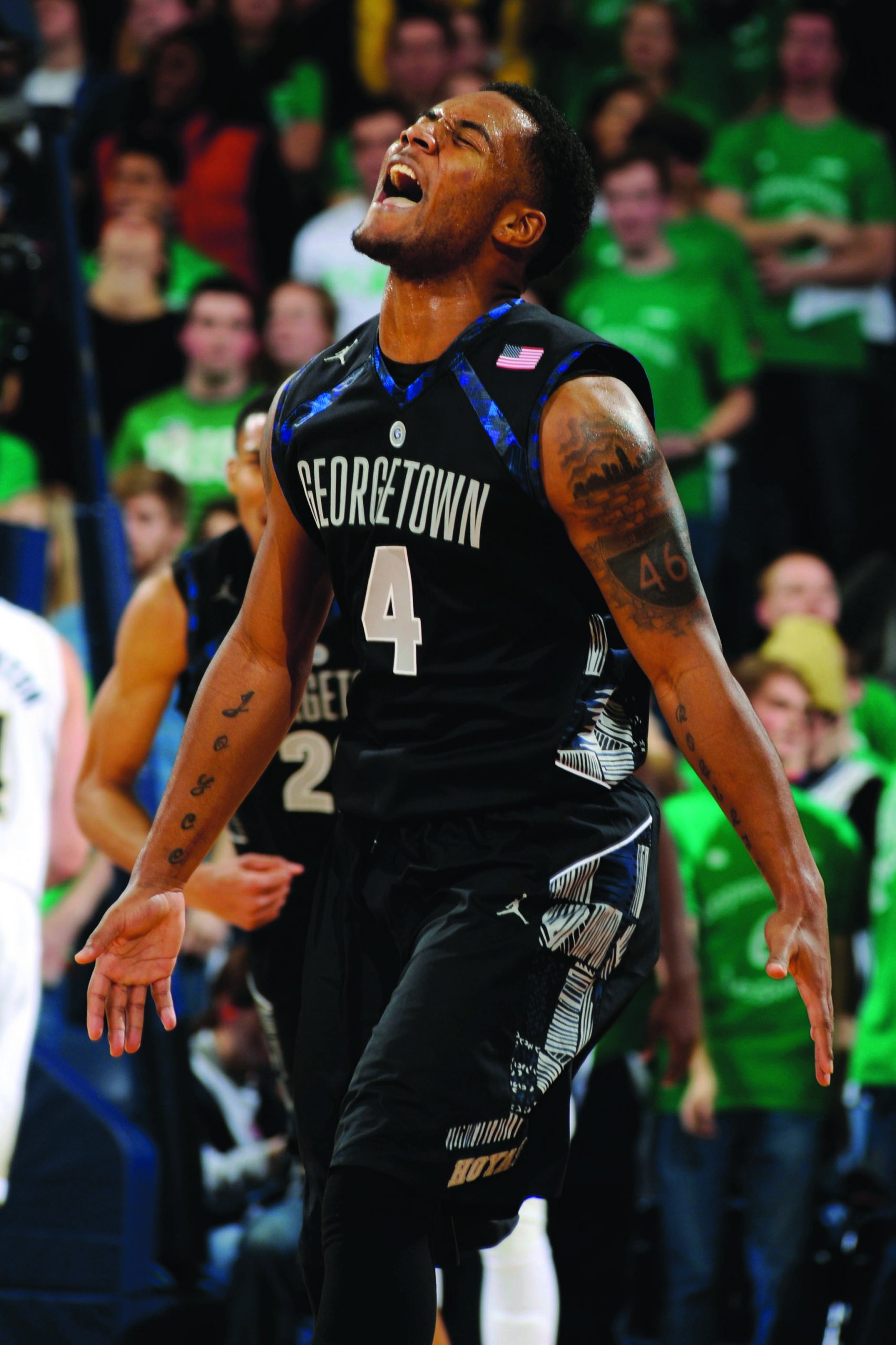 Georgetown shuts down No. 24 Notre Dame on road