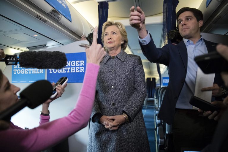 The comments made by Nick Merrill were included in Thursday's publication of emails hacked from Capricia Penavic Marshall. (AP Photo)