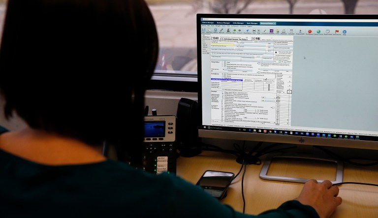 When the Internal Revenue Code was first created in 1913, the entire text of the Sixteenth Amendment and the Revenue Act totaled a mere 27 pages. Today, taxpayers are challenged by almost 75,000 pages of the code and related regulations. (AP Photo/Brennan Linsley)