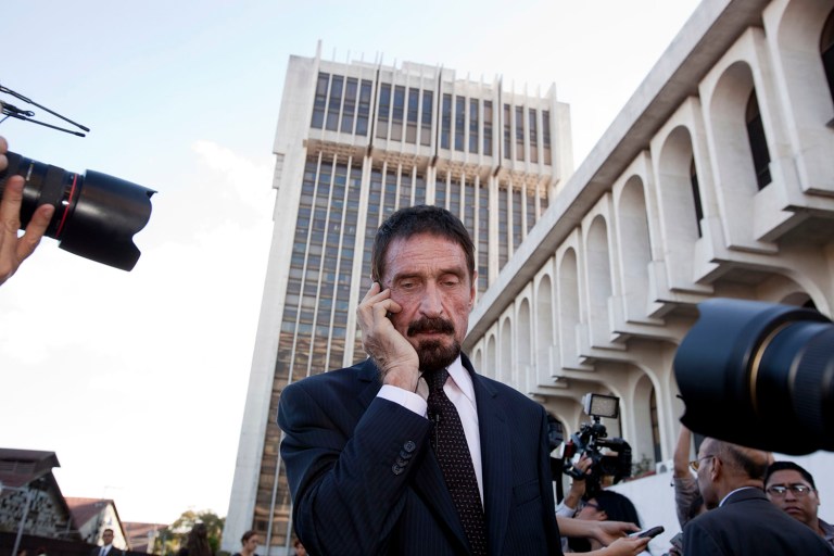 John McAfee described 