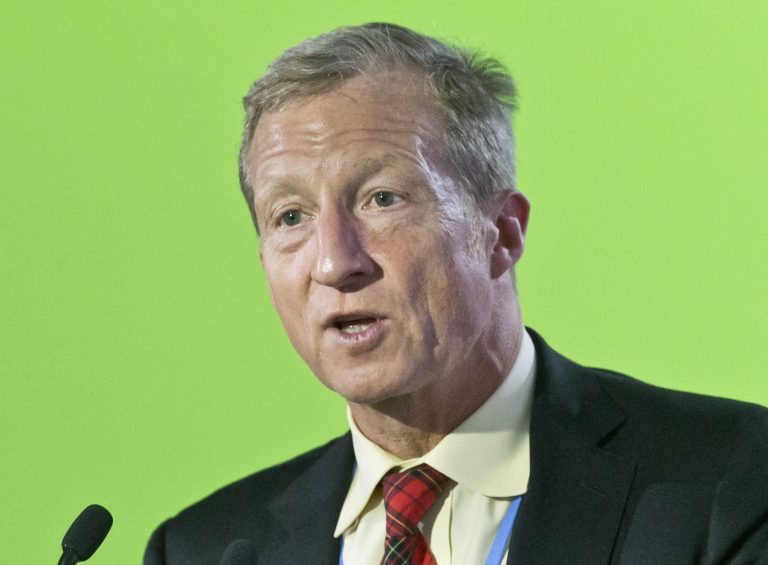 Billionaire activist Tom Steyer's group NextGen Climate immediately criticized Donald Trump's ideas as the policies of an all-white, all-male policy team, which offers 