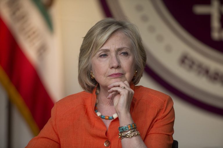 Hillary Clinton's campaign now absurdly tells everyone that the FBI is investigating her conduct, not her -- a distinction without a difference. (AP Photo)Â 