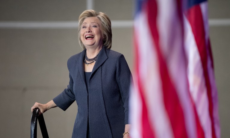 According to a new Monmouth poll released Tuesday, Clinton holds a 5-point lead over Trump in Florida. (AP Photo/Andrew Harnik)