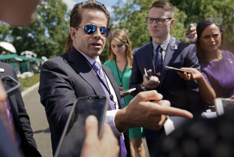 "The swamp will not defeat him," incoming White House communications director Anthony Scaramucci said in an interview with the New Yorker, talking of himself in the third person. "They're trying to resist me, but it's not going to work."