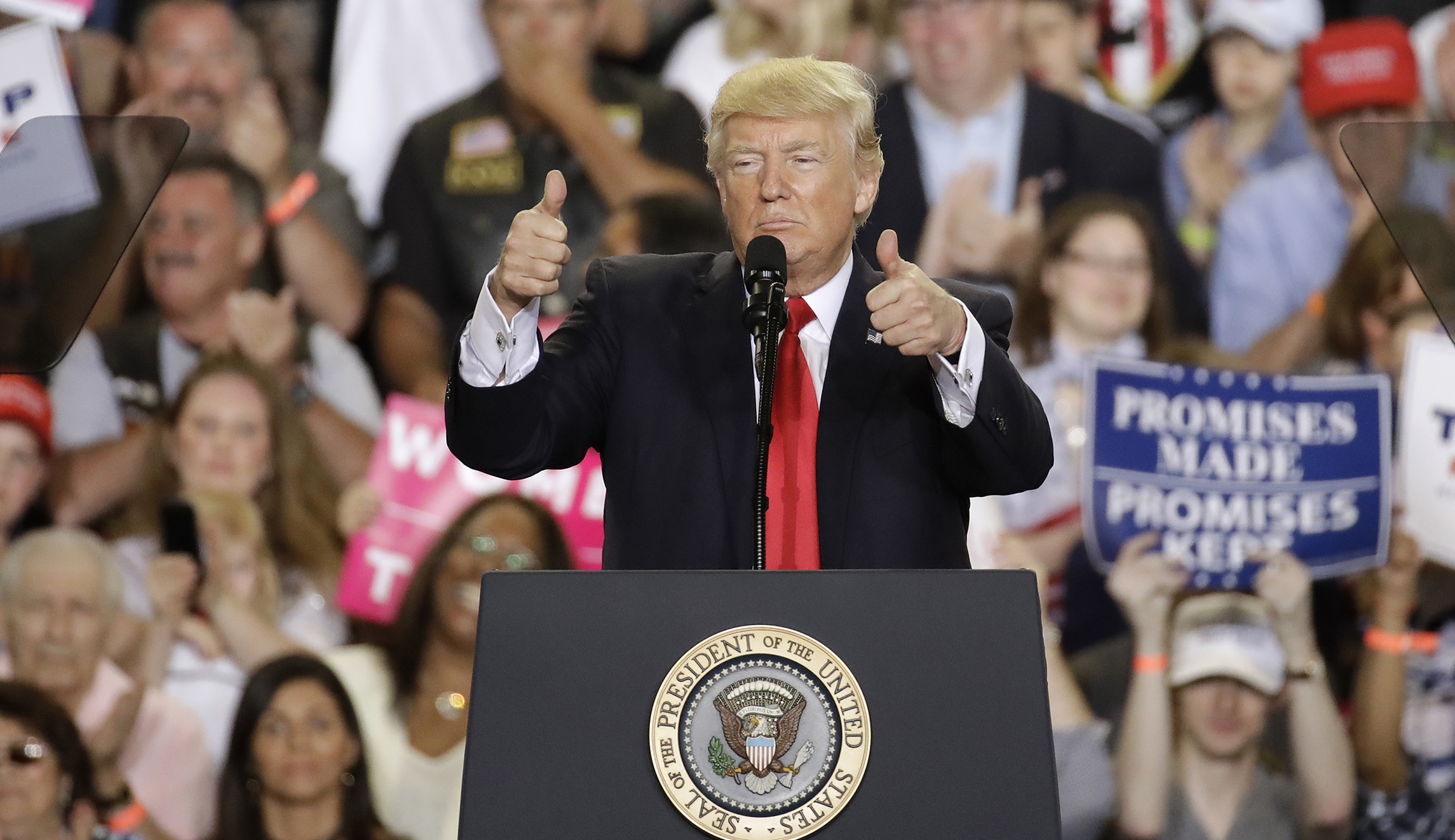 Trump forced to defend red-leaning Ohio