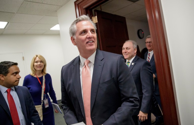 McCarthy, R-Calif., warned lawmakers of late night votes next week. (AP Photo/J. Scott Applewhite)