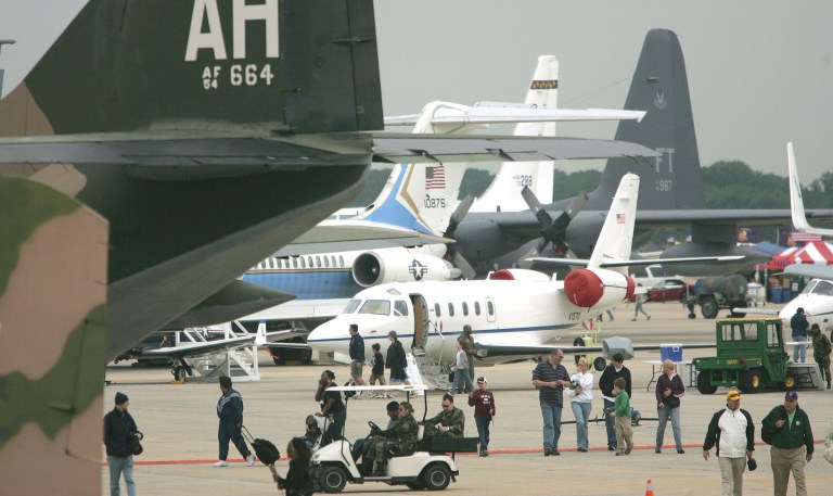 Andrews is the premier base in the Washington area and is used by the president for all helicopter and air travel. (Examiner File)