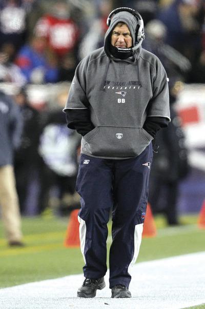 Elise Amendola/AP
Coach Bill Belichick and the New England Patriots will host the Baltimore Ravens in the AFC Championship on Sunday.
