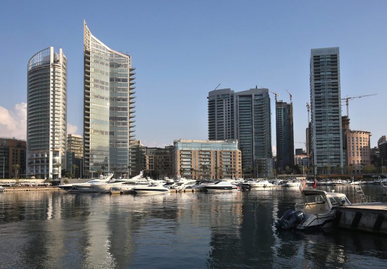 In this April 10, 2014 photo, luxury high-rise buildings line the seafront, in Beirut  Lebanon. One by one, the old traditional houses of Beirut are vanishing as luxury towers sprout up on every corner, altering the city's skyline almost beyond recognition. While Lebanon's real estate sector has developed to become one of the country's success stories, many say it is coming at the expense of Lebanon's identity and heritage. (AP Photo/Hussein Malla)