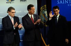 GOP front-runners gird for shooting gallery