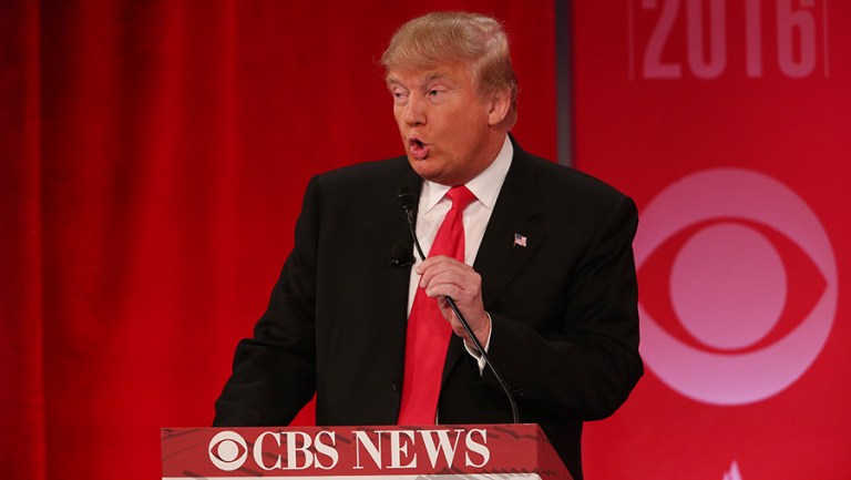 For the first time since September, Donald Trump go the most speaking time. (AP Photo/John Bazemore)