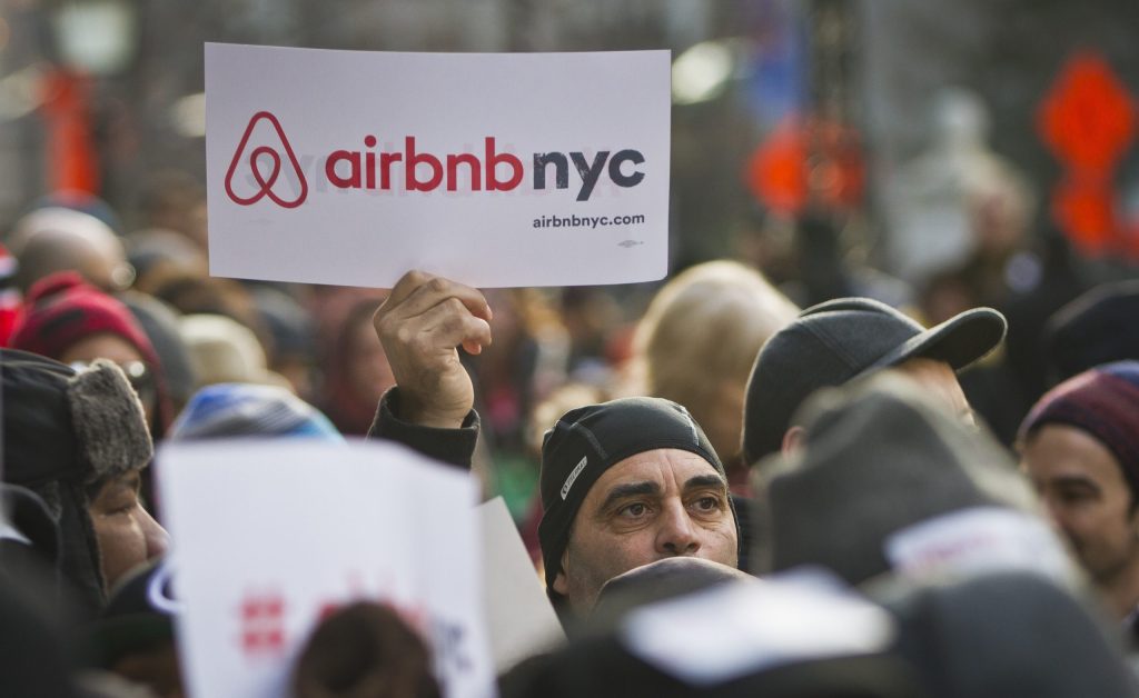 Warren, Feinstein go after Airbnb for hotel lobby