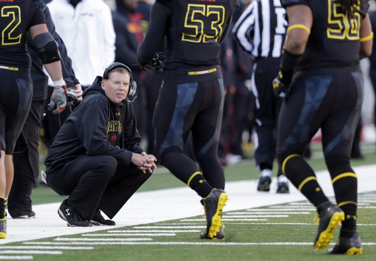 Patrick Semansky/AP
Coach Randy Edsall and the Maryland football team will join the Big Ten. 