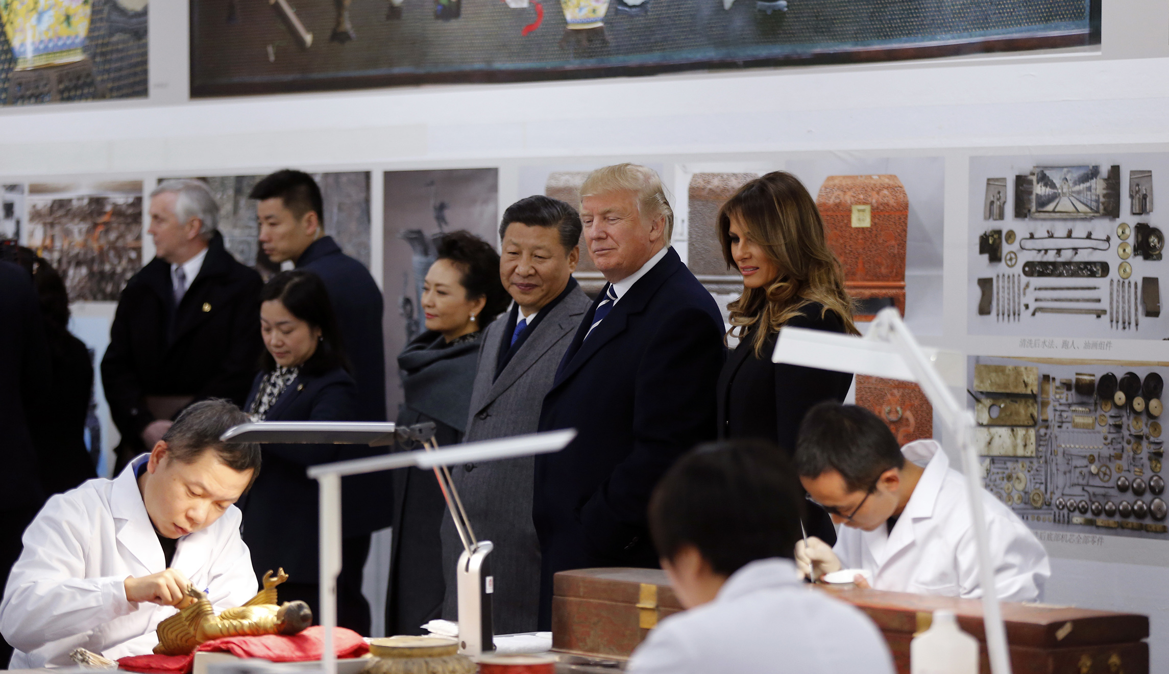 Trump impressed during Chinese tour of Forbidden City relics