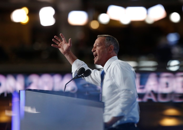 Former Democratic presidential candidate, former Maryland Gov. Martin O'Malley said he believes he would have defeated Trump in November had he gained momentum and won in Iowa, unlike Clinton, Sanders and even former Vice President Joe Biden had he run. (AP Photo/Carolyn Kaster)