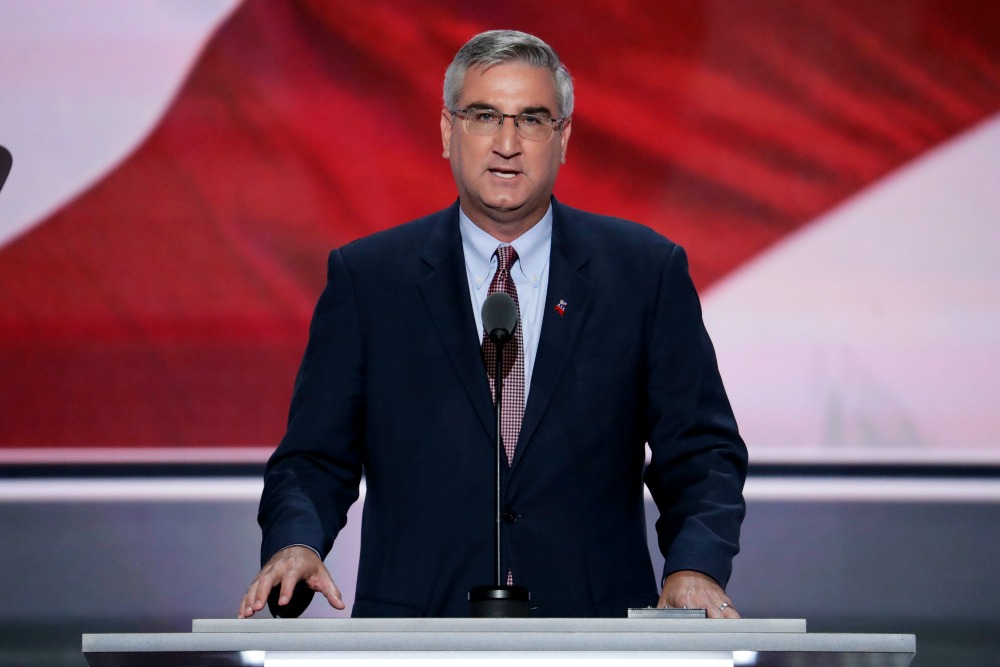 Indiana GOP chooses Lt. Gov. Holcomb to replace Pence